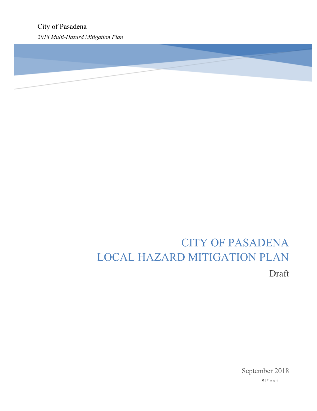 LOCAL HAZARD MITIGATION PLAN Draft