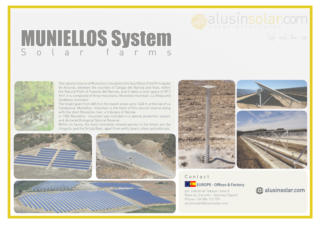 MUNIELLOS System Solar Farms