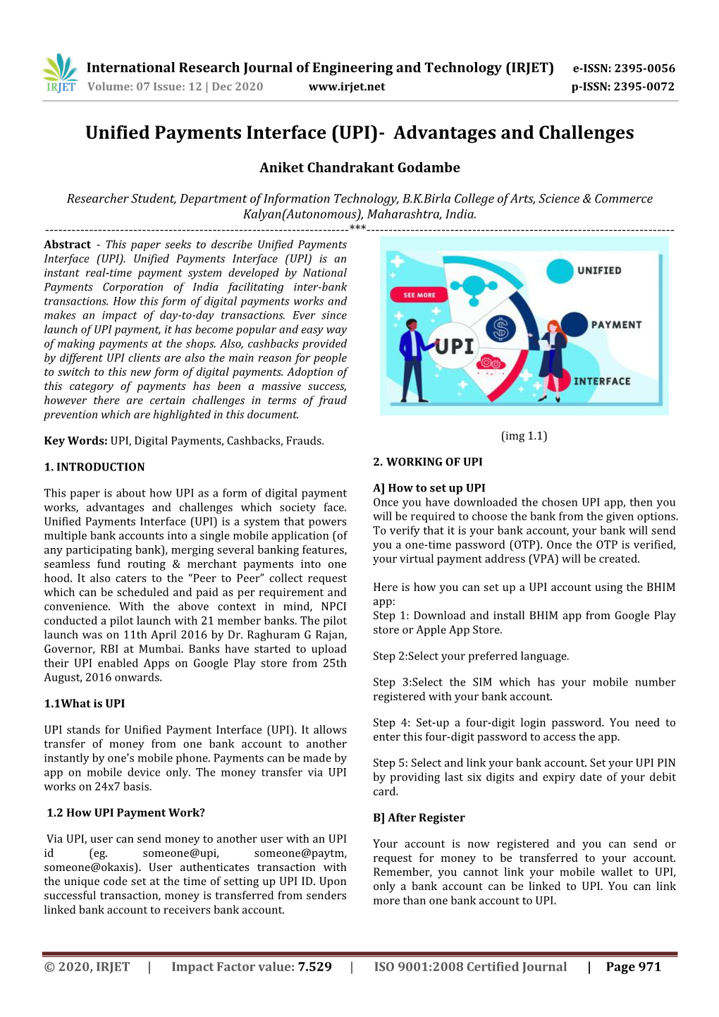 Unified Payments Interface (UPI)- Advantages and Challenges