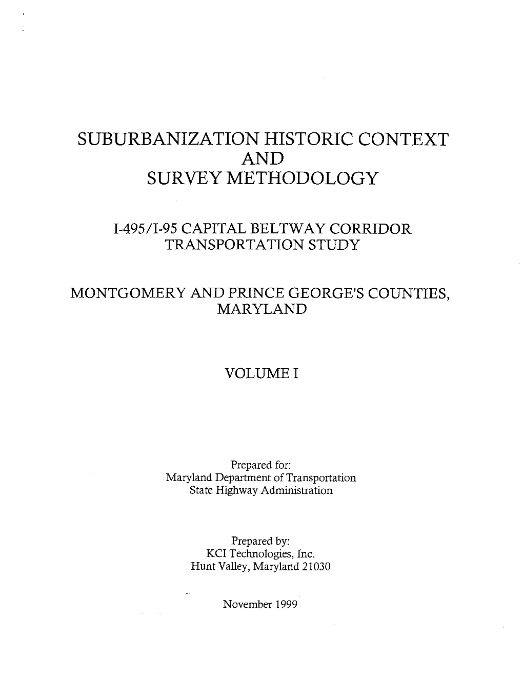 B.3 History of Suburbanization in the Washington, DC Area