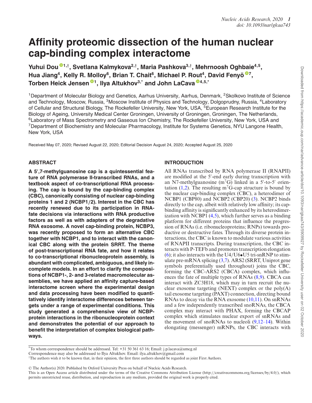 Affinity Proteomic Dissection of the Human