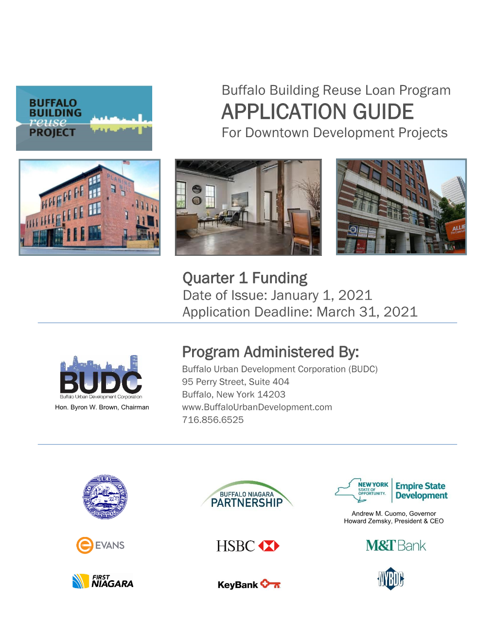 APPLICATION GUIDE for Downtown Development Projects