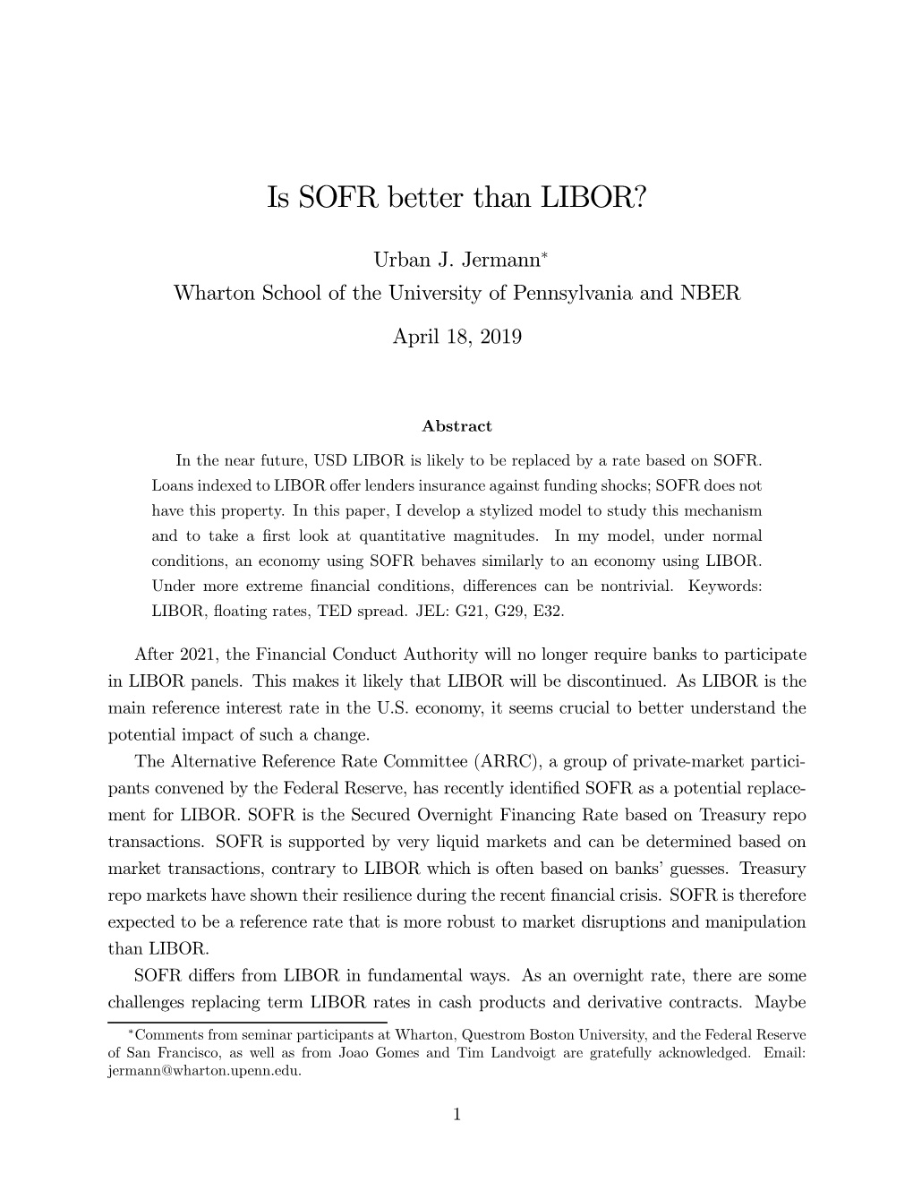 Is SOFR Better Than LIBOR?