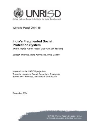 India's Fragmented Social Protection System