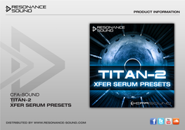 Titan-2 Xfer Serum Presets