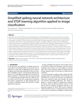 Simplified Spiking Neural Network Architecture and STDP Learning