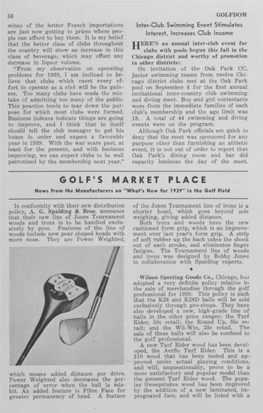 GOLF's MARKET PLACE Newt from the Manufacturer* on "Whop* New for 1939" in the Golf Field