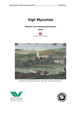 High Wycombe Historic Town Assessment Draft Report
