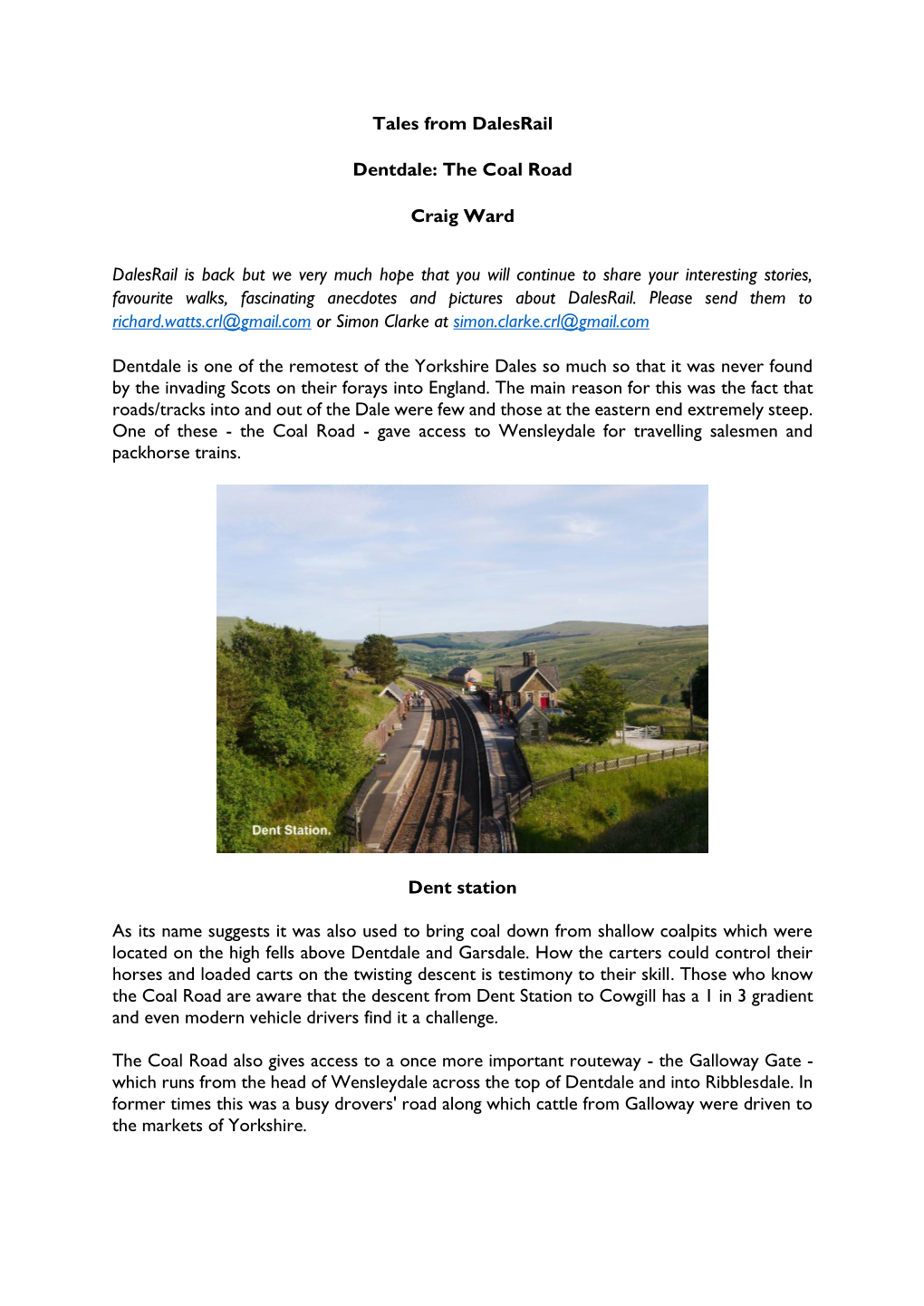 Tales from Dalesrail Dentdale: the Coal