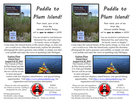 Paddle to Plum Island! Plum Island!