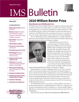 Obituary Written by Rudolf Beran and Grace Yang, Which Was Published in the Ratio, Which Implies Exact Recovery As a IMS Bulletin in September 2000