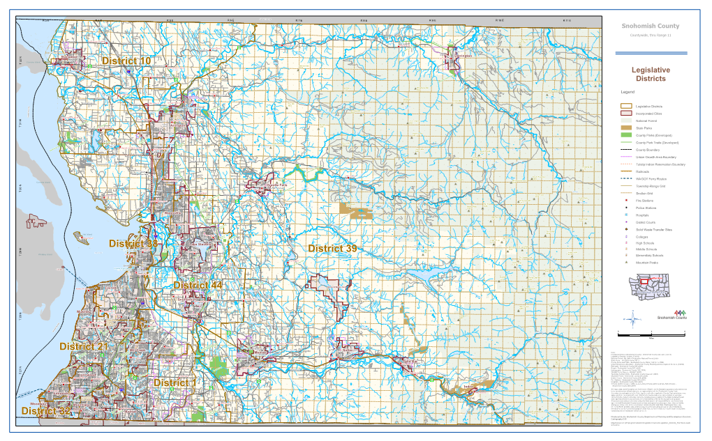 State Legislative Districts in Snohomish