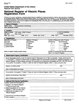 National Register of Historic Places Registration Form