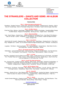 The Stranglers – Giants and Gems: an Album Collection