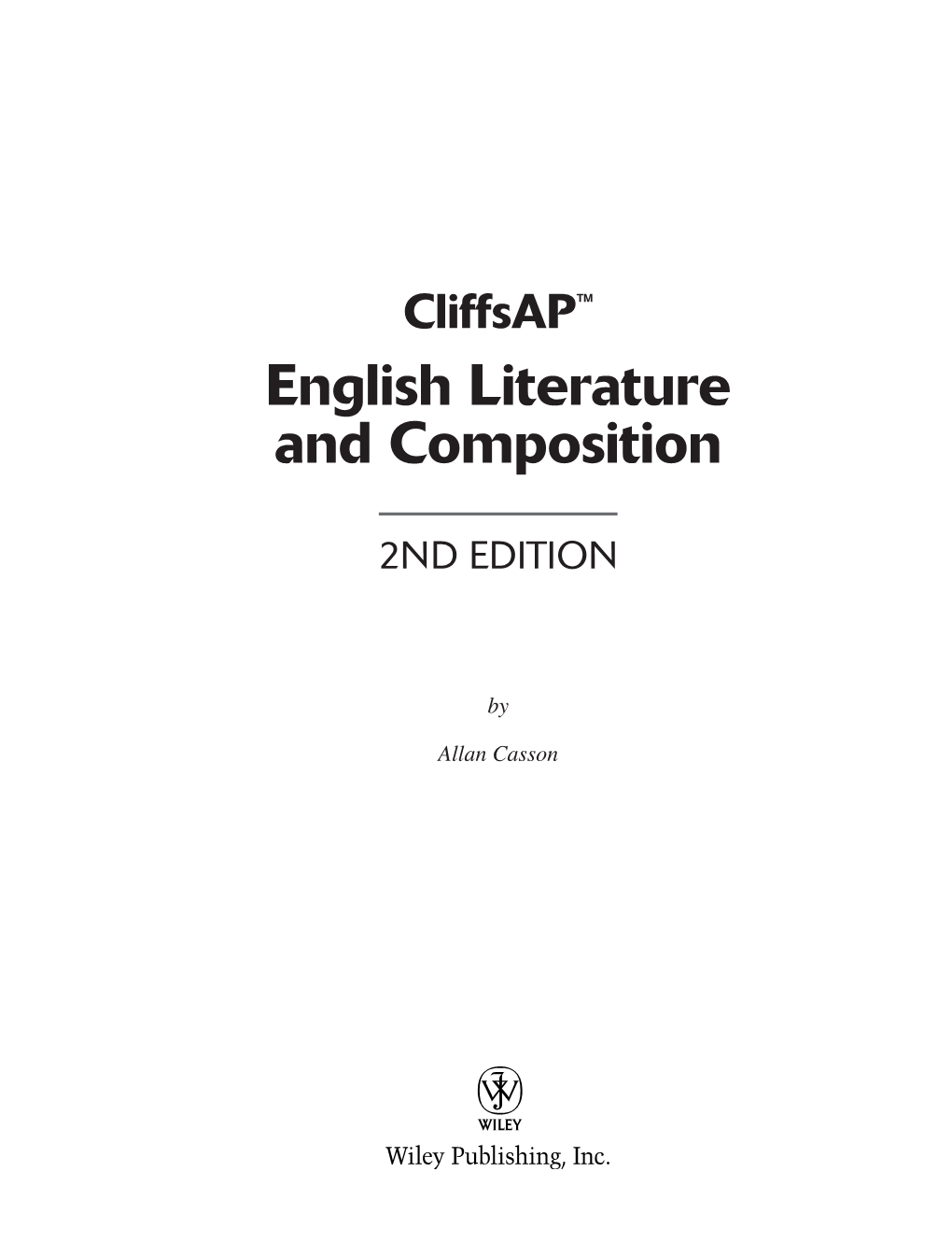 English Literature and Composition