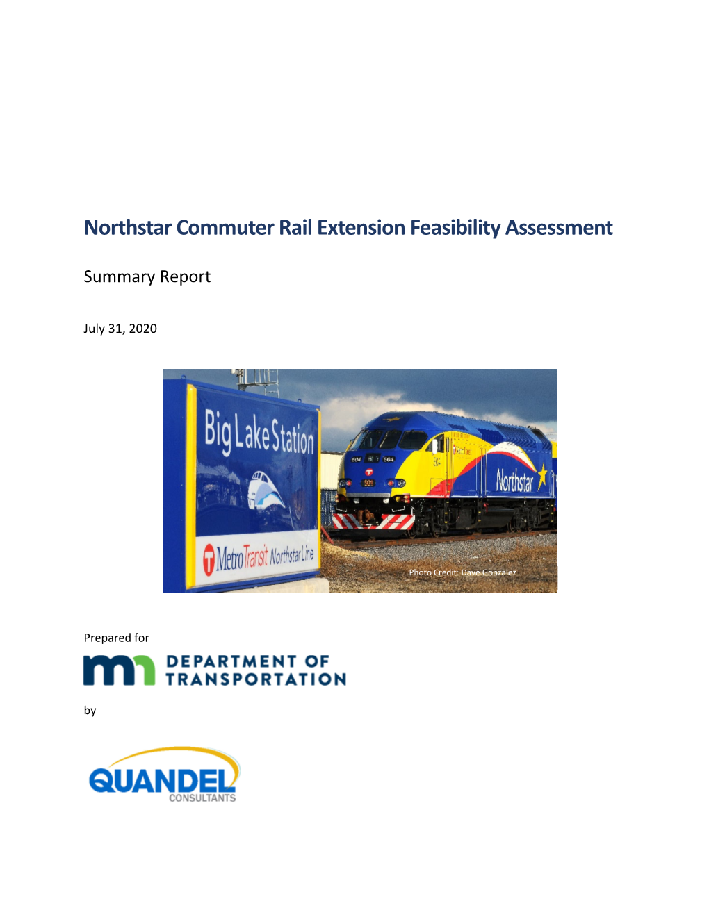 Northstar Commuter Rail Extension Feasibility Assessment