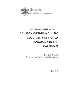 A Sketch of the Linguistic Geography of Signed Languages in the Caribbean1,2