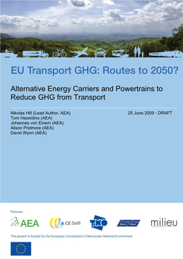 Alternative Energy Carriers and Powertrains to Reduce GHG from Transport