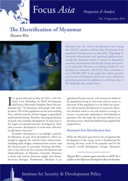 The Electrification of Myanmar Thurain Win