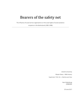 Bearers of the Safety Net