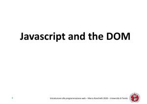 Javascript and the DOM
