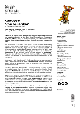 Karel Appel Art As Celebration!