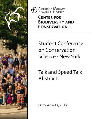 New York Talk and Speed Talk Abstracts