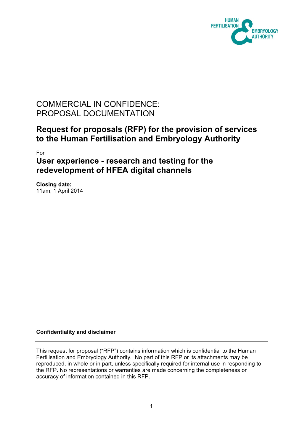 User Experience - Research and Testing for the Redevelopment of HFEA Digital Channels