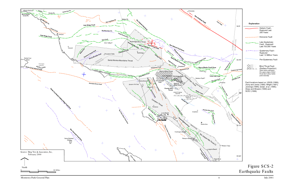 Figure SCS-2 Earthquake Faults