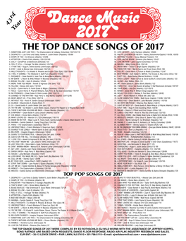The Top Dance Songs of 2017 1