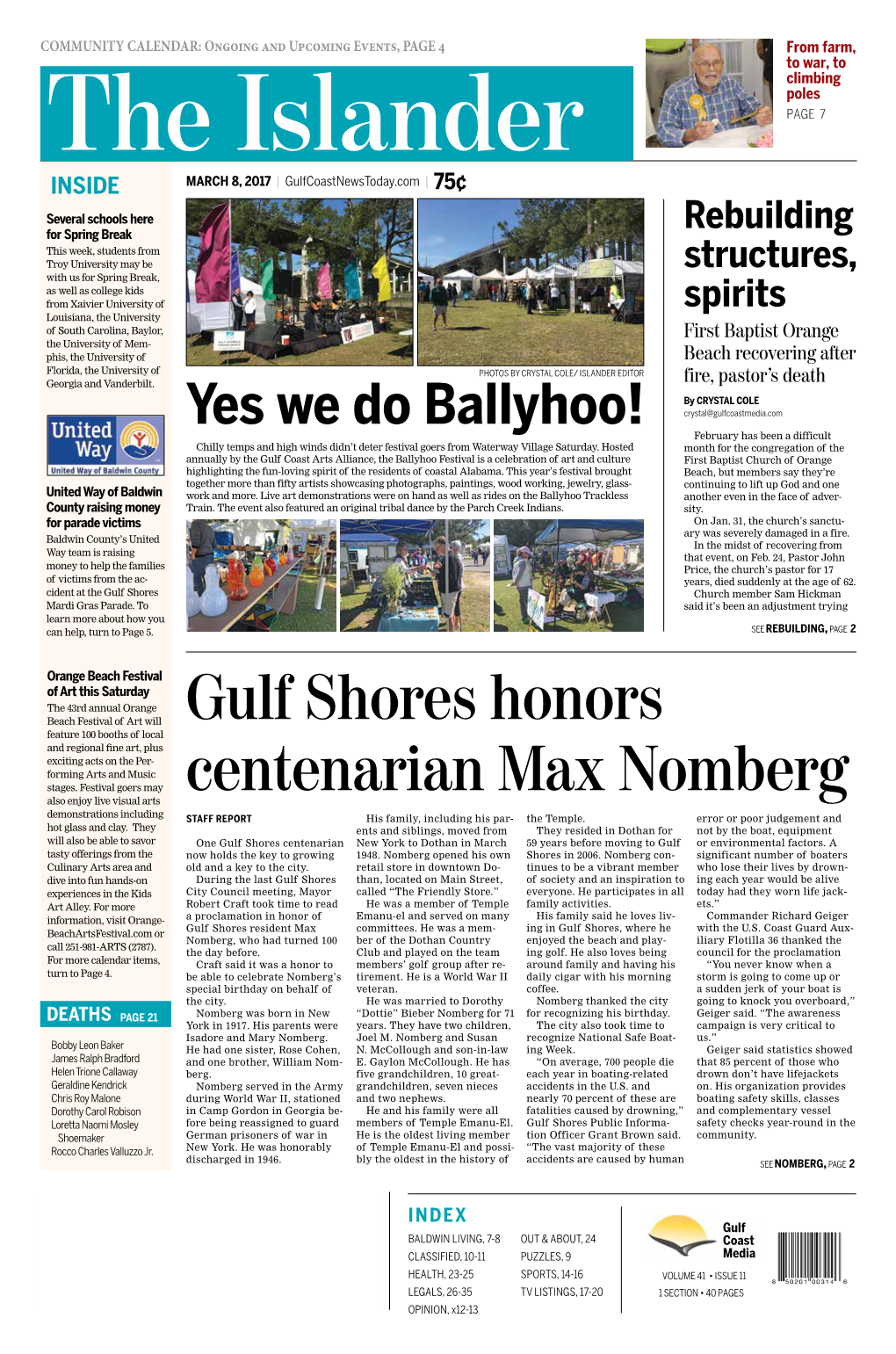 Gulf Shores Honors Centenarian Max Nomberg