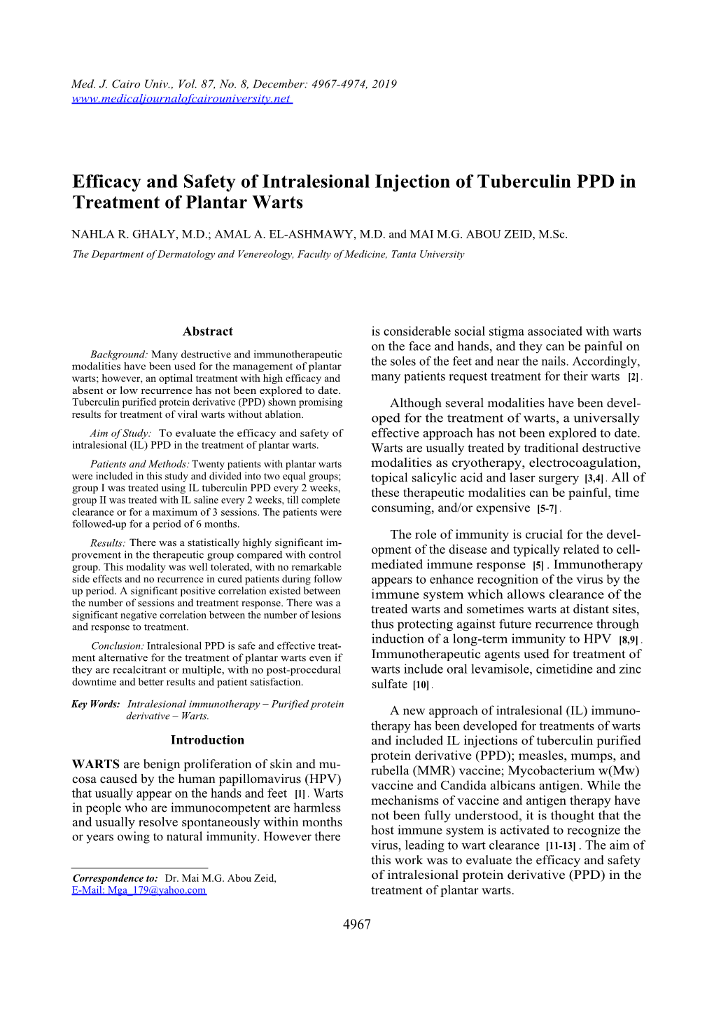 efficacy-and-safety-of-intralesional-injection-of-tuberculin-ppd-in