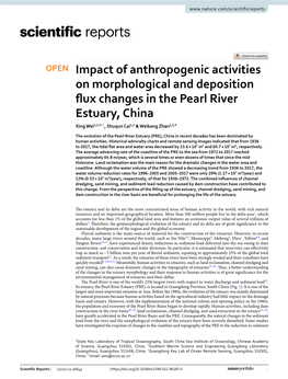 Impact of Anthropogenic Activities on Morphological and Deposition Flux