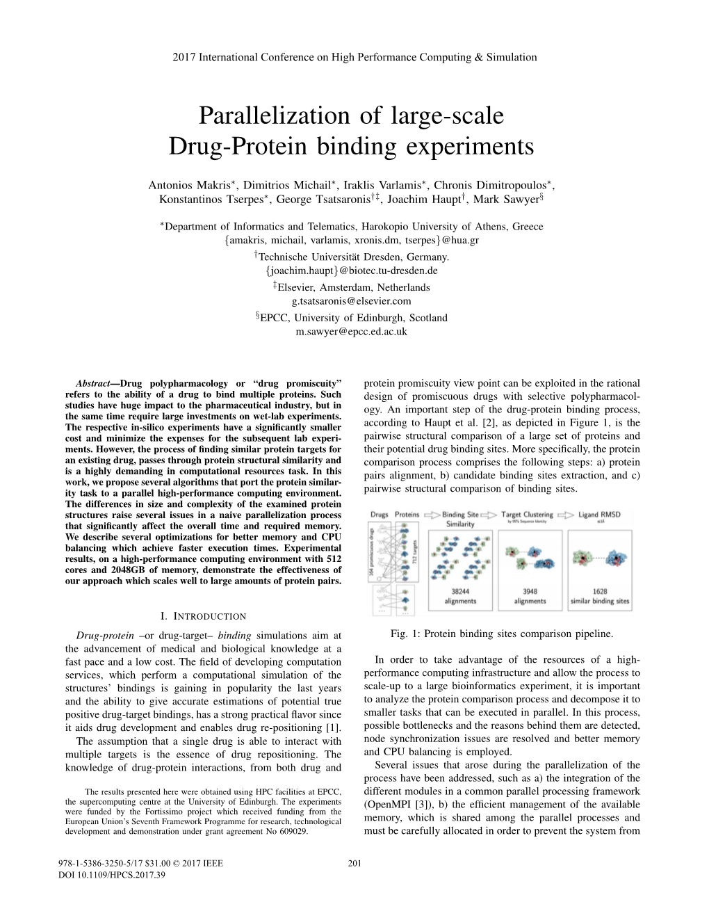 Parallelization of Large-Scale Drug-Protein Binding Experiments