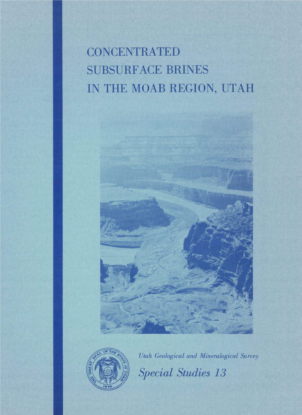 Concentrated Subsurface Brines in the Moab Region Utah