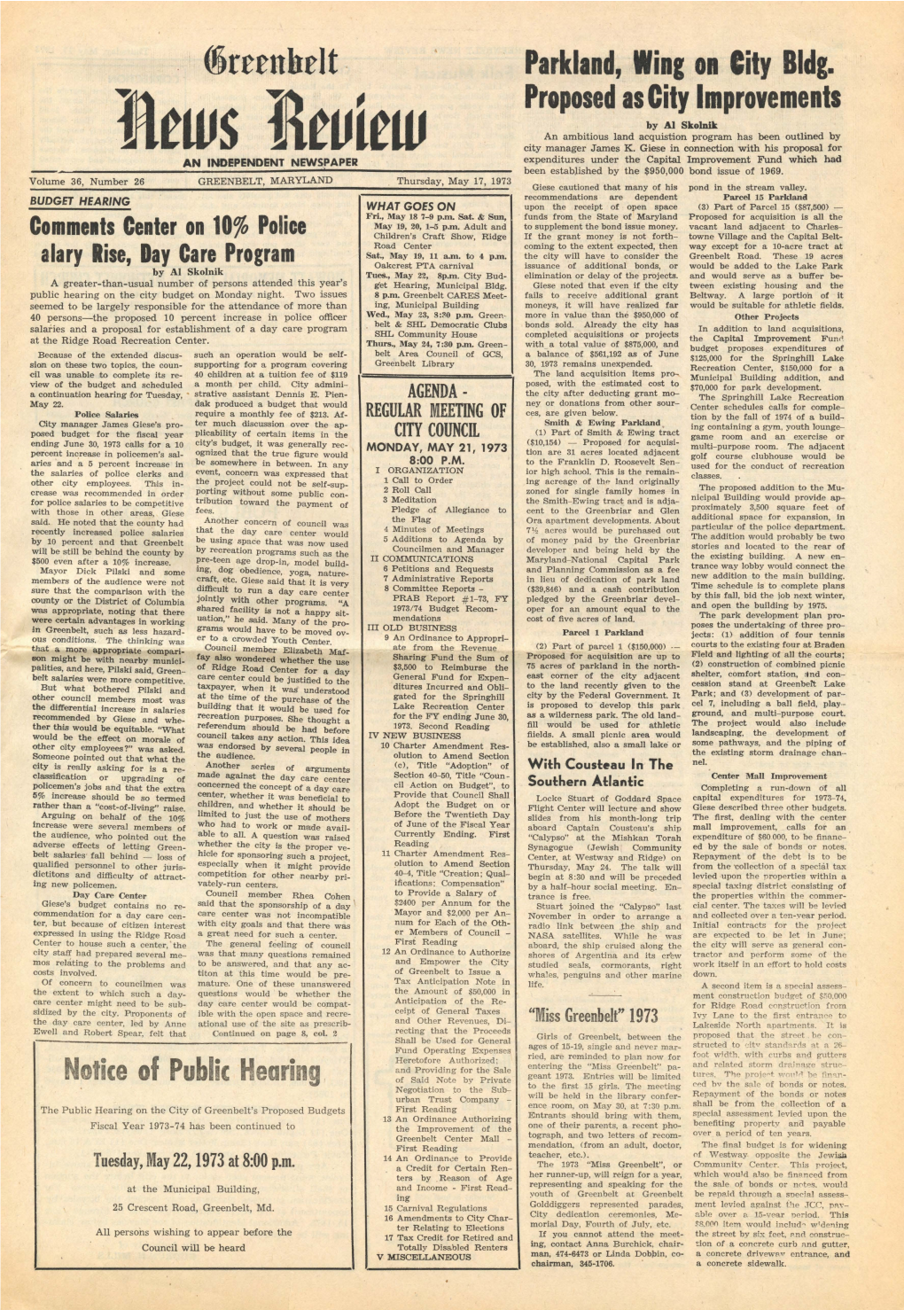 17 May 1973 Greenbelt News Review