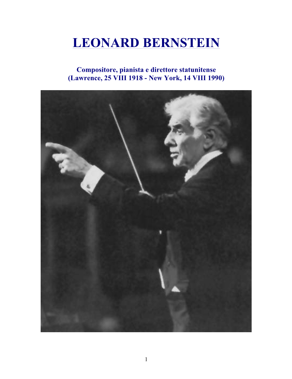 Leonard Bernstein