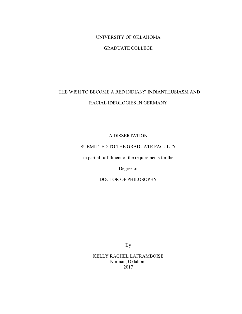 Doctoral Dissertation Template