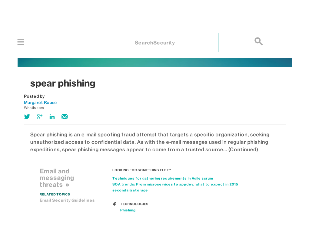 Spear Phishing