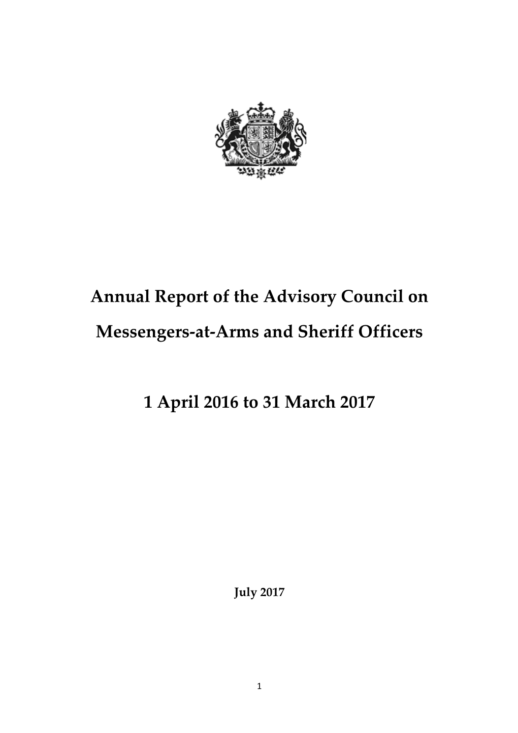 Annual Report of the Advisory Council on Messengers-At