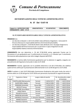 Comune Di Portocannone Provincia Di Campobasso