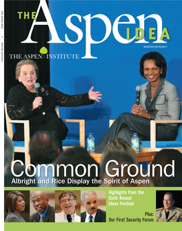 Download the Winter 2010 Issue of the Aspen Idea