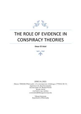 The Role of Evidence in Conspiracy Theories