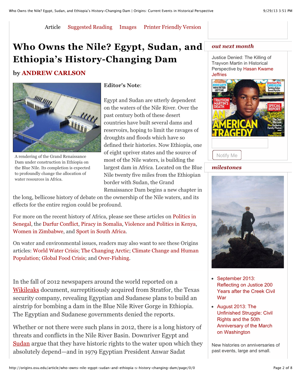 Who Owns The Nile? Egypt, Sudan, And Ethiopia's History - DocsLib