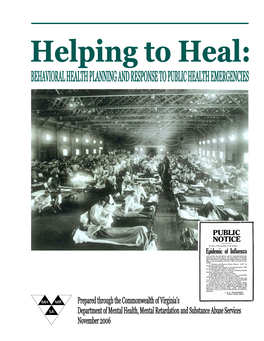 Helping to Heal: Behavioral Health Planning