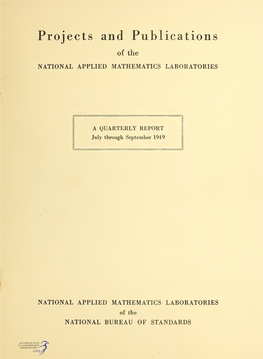 Projects and Publications of the Applied Mathematics