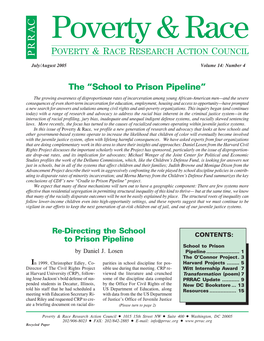 The “School to Prison Pipeline”