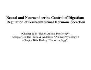 Neural and Neuroendocrine Control of Digestion: Regulation of Gastrointestinal Hormone Secretion