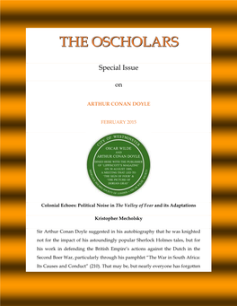 THE OSCHOLARS Home Page, Please Click Here