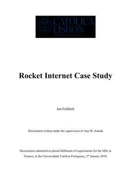 Rocket Internet Case Study
